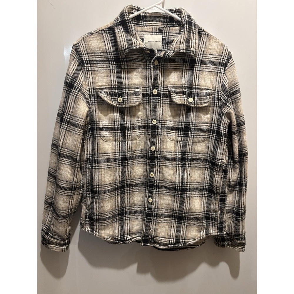 American Eagle Flannel Shirt Size S/P/Ch Pit To Pit 38" Shoulder To Hem 25"